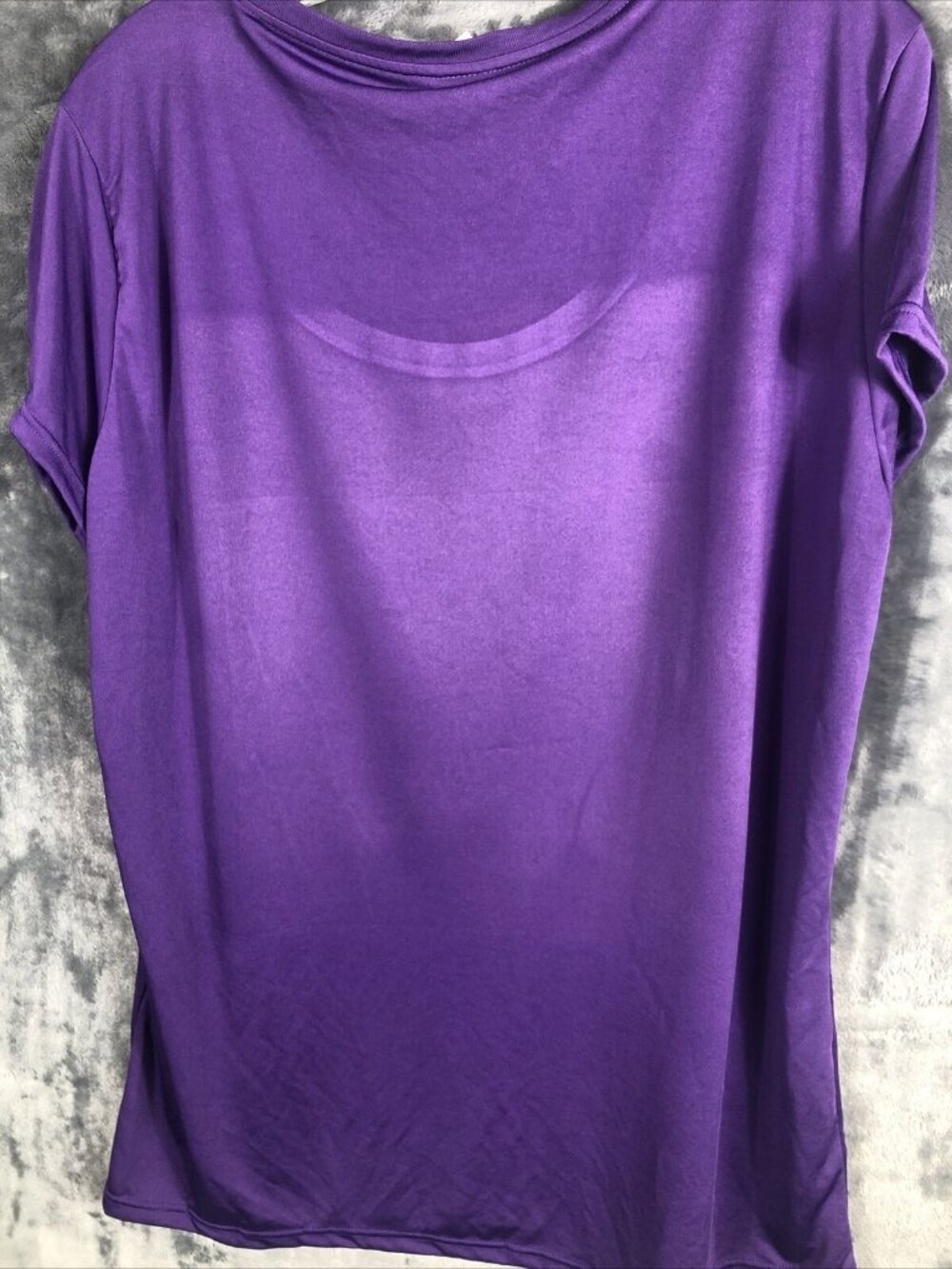 Highway Goddess Purple Graphic Tee With Eagle & Motorcycle Design - Picture 6 of 6